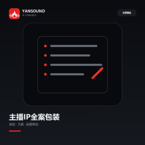 才艺主播音乐人IP全案包装|人设定位 直播间文案 账号运营策划